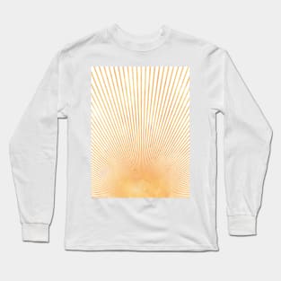 Abstract orange sun rays Long Sleeve T-Shirt